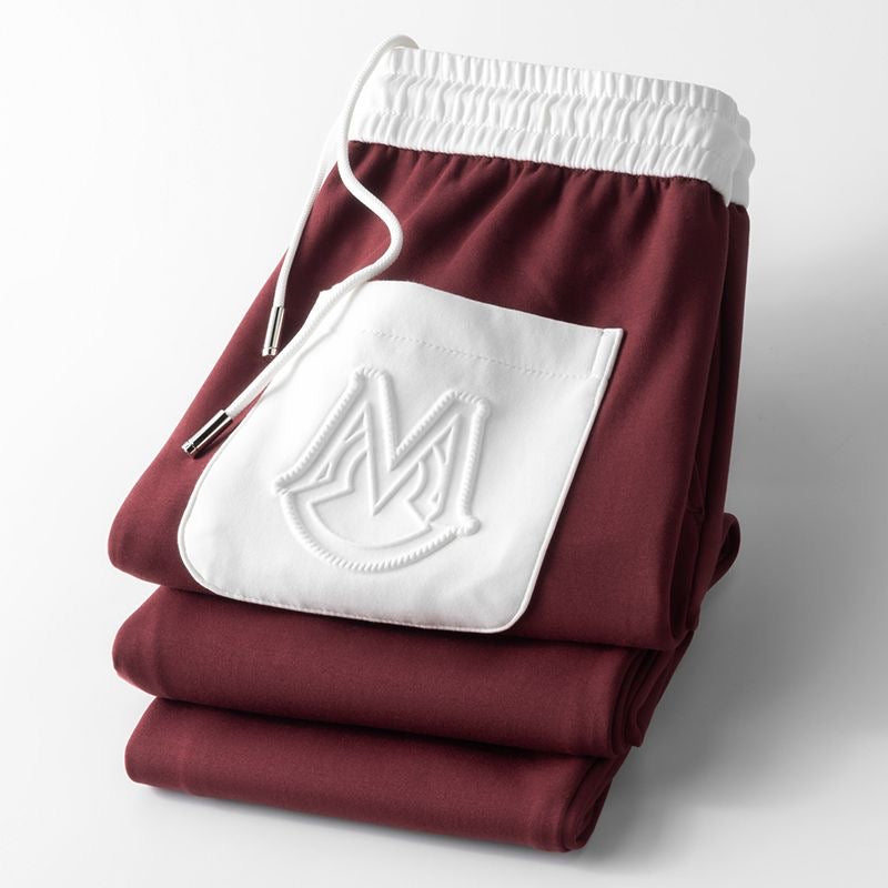 Men’s 4-Way Stretch Cotton Lycra Track Pant | Athletic Slim Fit with Side Panel Design