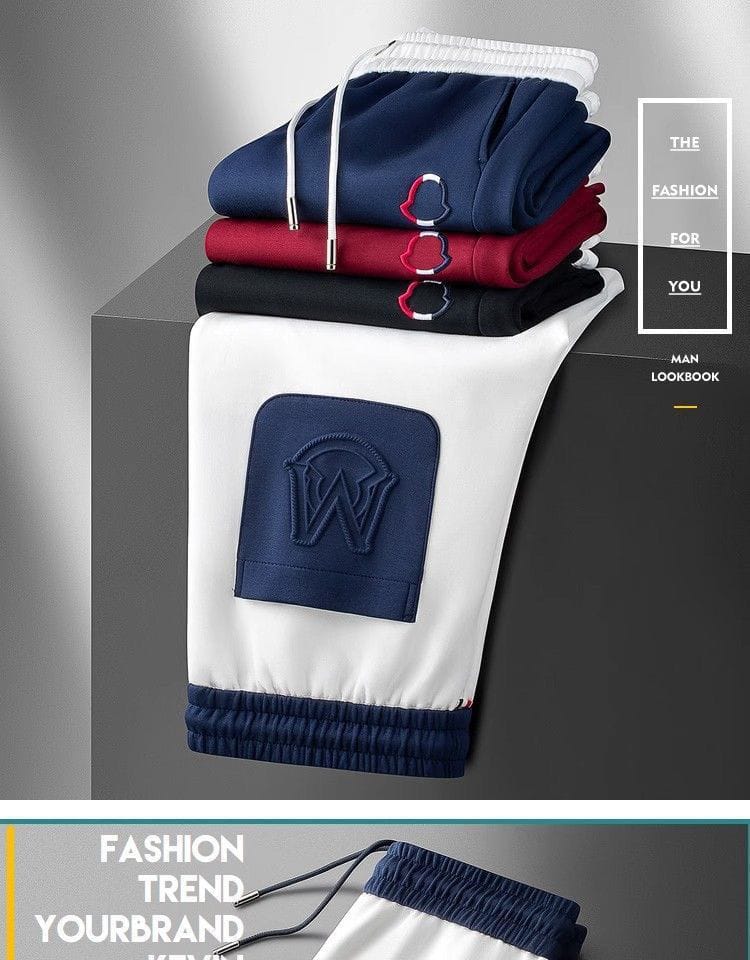 Men’s 4-Way Stretch Cotton Lycra Track Pant | Athletic Slim Fit with Side Panel Design