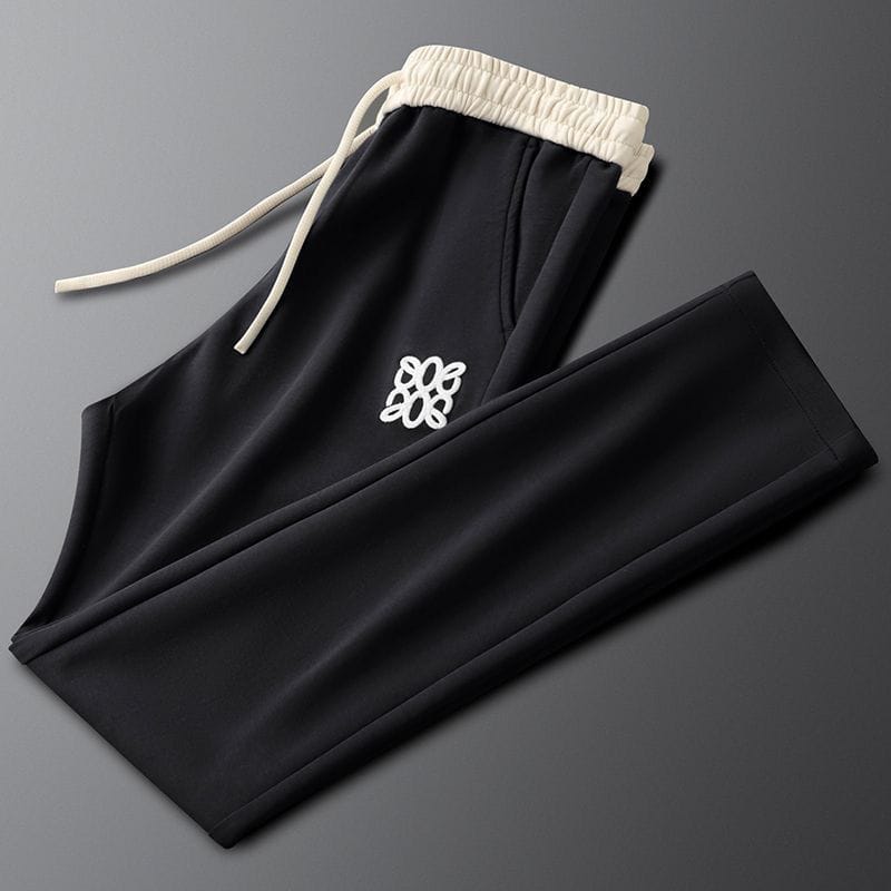 Men’s 4-Way Stretch Cotton Lycra Joggers with Contrast Waistband